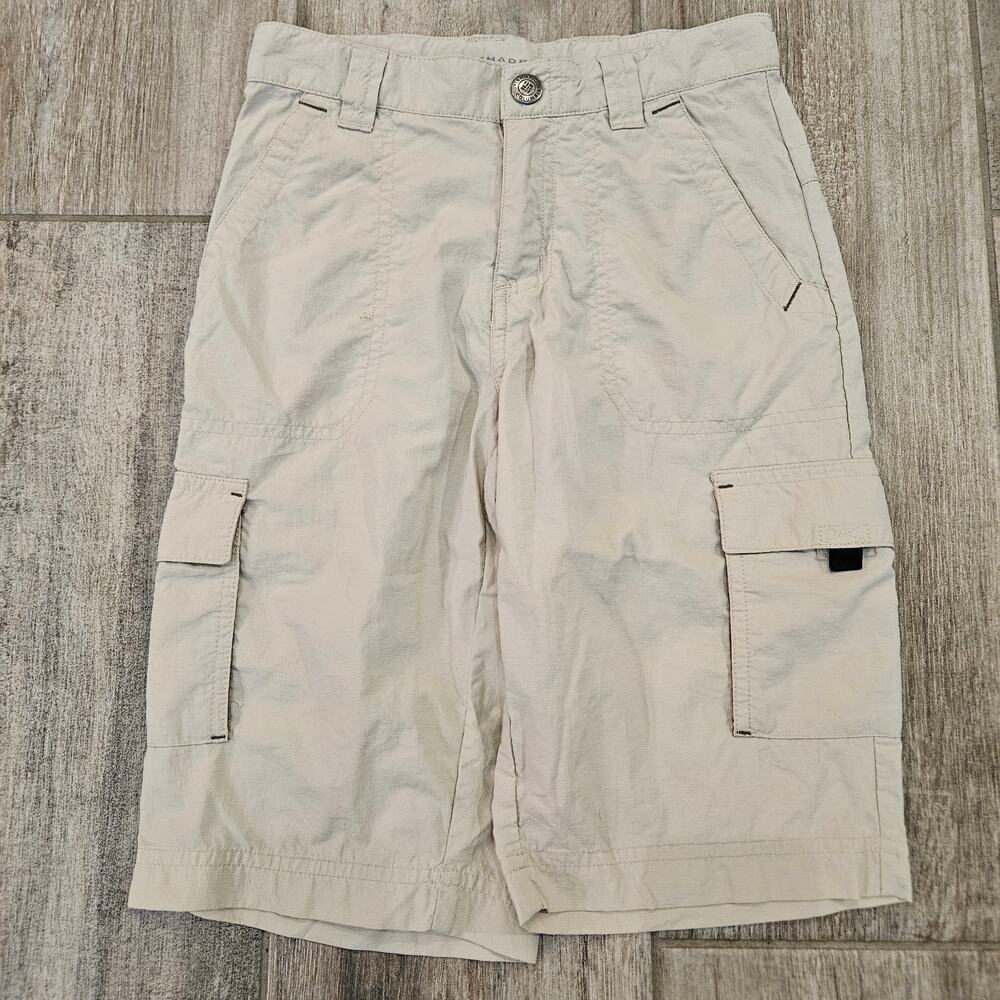 Columbia Cargo Shorts Boys Size 4/5 Khaki Outdoor Utility Hiking Summer Basics